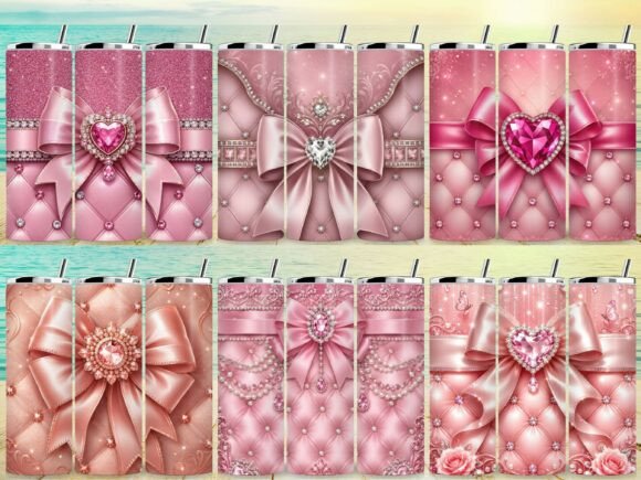 Download Half Soft Light Pink Glam Tumbler Wrap - Premium Resources