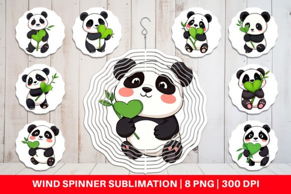 Download Wind Spinner Love Panda - Wind spinner love Collection