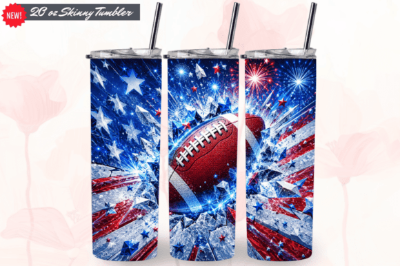 Download American USA Football 20oz Tumbler Wrap - Premium Resources