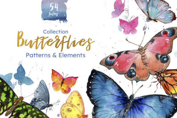 Download Miracle of Nature Butterflies Watercolor - Miracle Collection
