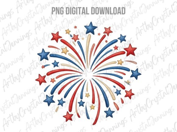 Download American Patriotic Fireworks Stars PNG - Stars Collection