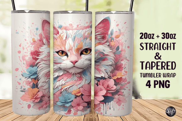 Download Colorful Cat Sublimation Tumbler Wraps - Sublimation tumbler wraps Collection