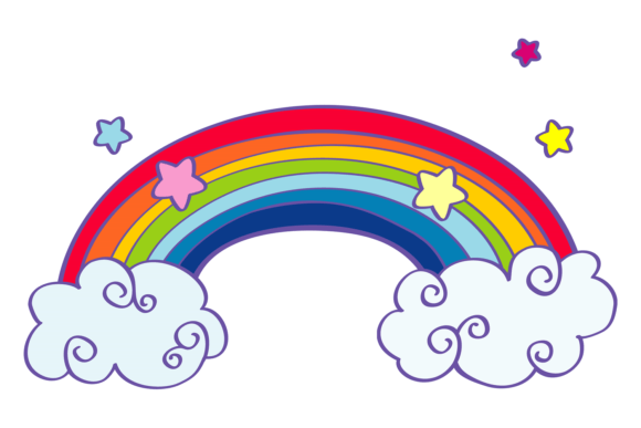 Download Rainbow Color Doodle. Fairytale Miracle. - Miracle Collection